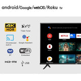 65 Inch MiniLED Oled Qled 4K HD TV 32 43 50 65 75 85 100 Inch 4K Smart Televisions for Hotels and Portable Use