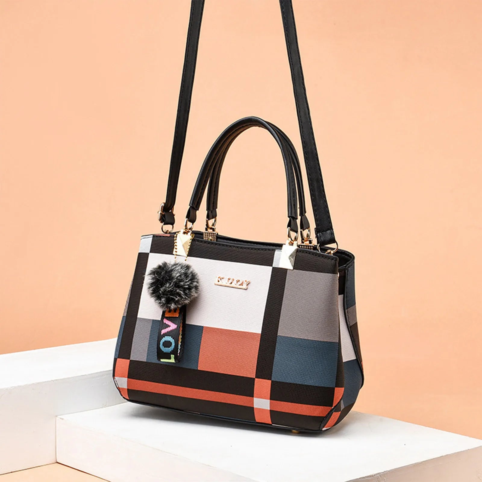 Bolso de mujer de moda 2024, bolso de mano, bolso bandolera de un solo hombro, estilo europeo y americano.