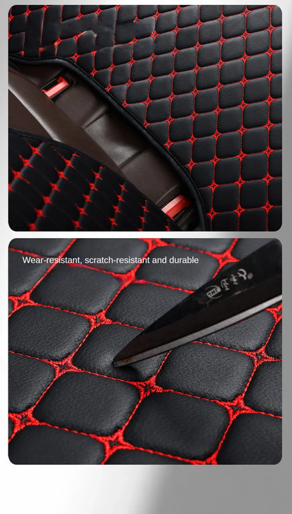 Kcimo Universal Pu Leather Car Seat Cover Seat Back Soft Cushion Minimalism Seat Cushion Chair Carpet Pad Auto Accessories