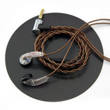 Auriculares FAAEAL Rosemary de cabeza plana, estándar de 3,5 mm/TRRS de 4,4 mm y 2,5 mm, balanceados, 150 ohmios, para música de bajos de alta fidelidad.