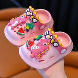Outdoor Beach Slippers Children's Garden Shoes Trendy Crocodile Soft Sole Sandals For Baby Breathable Non-slip For Indoor