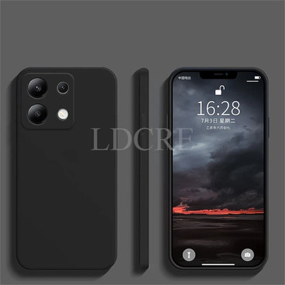 For Xiaomi Redmi Note 13 Case Liquid Silicone Cover Redmi Note 13 Pro Plus Case TPU Protective Phone Case Redmi Note 13 Cover