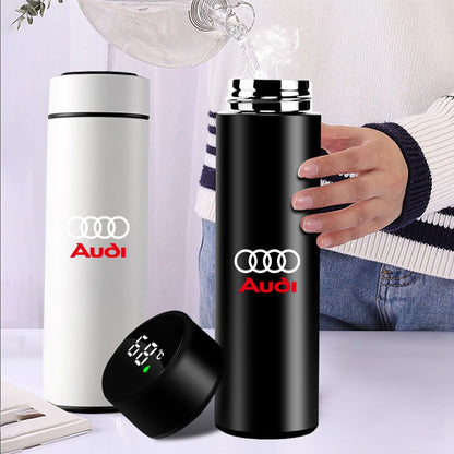 1pc Thermos Bottle Smart Cup With Temperature Display 304 Stainless Steel Vacuum Insulated Intelligent Cup For Audi S Line A1 A2
