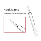 Acne Needle Tweezers Light Blackhead Blemish Pimples Removal Pointed Bend Head Face Care Tools Acne Extractor Beauty-health