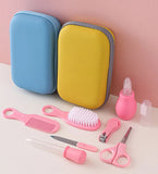 8pcs/Set Nail Clippers Baby Care Soft Comb Brush Care Combination Hair Comb Grooming Brush Set Nail Trimmer Tool Kit Healthcare