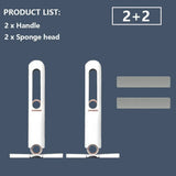 2-24Pcs Mini Mop Powerful Squeeze Mini Mop Folding with Self-Squeezing for Floor, Kitchen, Toilet, Washing Desk, Window, Car Cleaning Tools