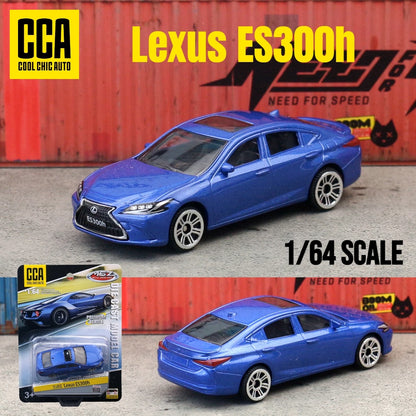 1/64 Leuxs ES300h Toy Car Model CCA MSZ 1:64 Diecast Vehicle Miniature Free Wheels Collection Suitable for Hot Wheels Gift Kid