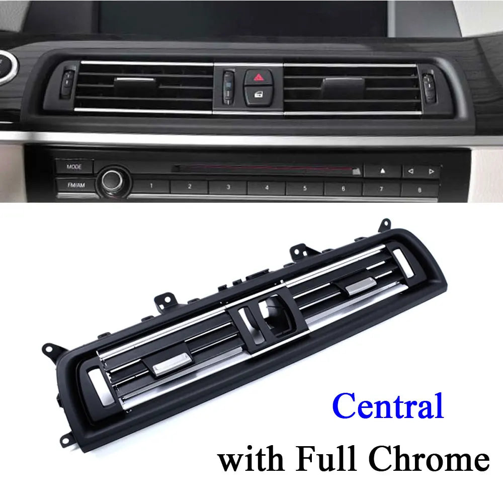 RHD Right Hand Driver Chromed Air Conditioner Ac Vent Outlet Grille Replacement For BMW 5 Series F10 F11 F18 520 523 525 528 530