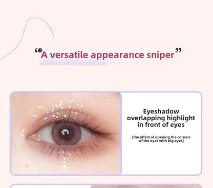 Shiny Liquid Eyeshadow High Pigments Waterproof Lasting Not Easy To Fade Pearl Glitter Portable Delicate Women's Eye Makeup Gift