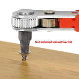 Corrosion-resistant Wrench Ratchet 6.35mm Hexagon Spanner Two-way 1/4 Inch Adjustment Quick Release Repair Tools