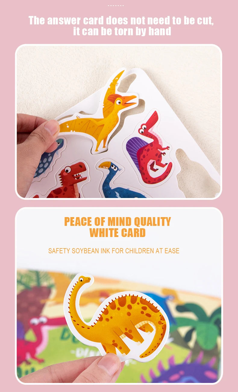 Montessori Busy Book for Kids Sticker Quiet Book Baby Early Educational Toy toddlers Matching Puzzles Game Learning Toys Gifts