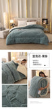 Thick Warm Imitation Lambswool Winter Blanket for Bed, Soft Jacquard Coral Fleece Quilt, Double-Sided Plush Weighted Blanket 5kg