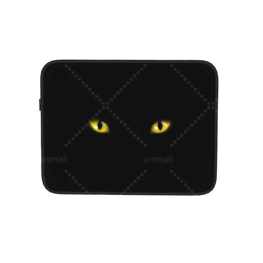 Black Cat Laptop Bag Tablet Notebook Case For Hp Dell Lenovo Computer For Macbook Air Pro Retina 10-17 Sleeve