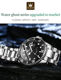 OLEVS Men's Watch Luxury Top Brand One-Way Rotating Outer Ring Design Quartz Watch for Men Auto Date Waterproof Wrist Watches