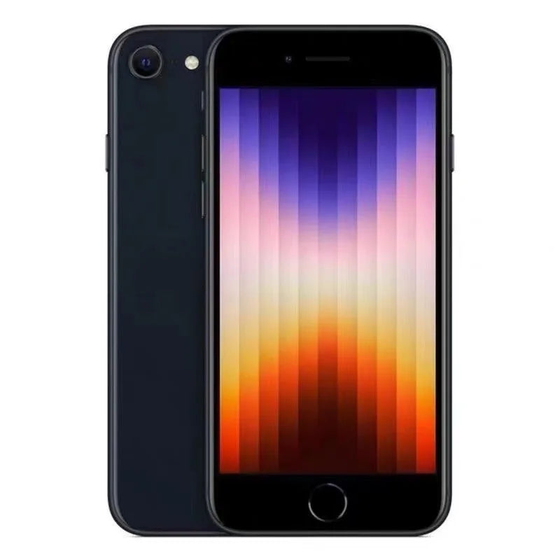 Apple iPhone SE 2022 SE3 de 4.7 pulgadas, 4 GB de RAM, 64 GB/128 GB/256 GB de ROM, chip A15 Bionic, cámara de 12 MP, reconocimiento de huella dactilar, teléfono original desbloqueado.