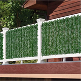 Artificial Ivy Hedge Green Leaf Fence Panels Faux Privacy Fence Screen for Home Outdoor Garden Balcony Decoration