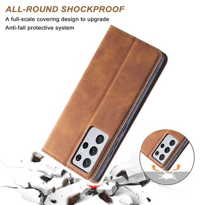 Wallet Magnetic Flip Card Slot Leather Case For Samsung Galaxy S24 Ultra S23 Plus S22 S21 S20FE A05s A14 A15 A34 A35 A53 A54 A55