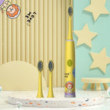 Children's Electric Toothbrush Color Cartoon Space Series Children's Soft Hair Cleaning Brush (Battery Not Included)