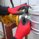 Multi functional work gloves, rubber coating, durable and safe grip, suitable for gardening and mechanical workers