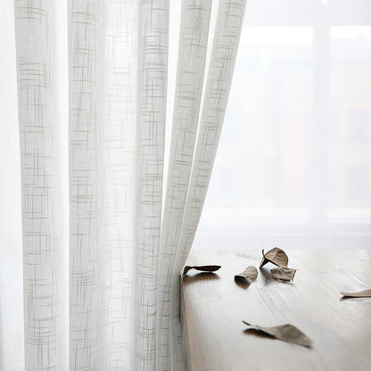 Japanese cotton linen sheer curtains for bedroom living room curtains for study curtain living room set plan curtain tulle