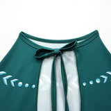 Frozen Green Anna Princess Girls Cosplay Costume Full Long Sleeve Dress With Cloak Carnival Party Kids Clothes Birthday Dress