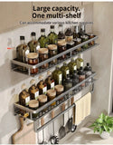 Aluminum Kitchen Rack Kitchen Shelf Toilet Storage No Drill Hanging Rack Bathroom Organizer Hang on the Wall Kitchen