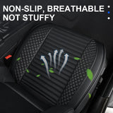 SEAMETAL Full-Wrapped Car Seat Cover Breathable Hole PU Car Front Seat Cushion Universal Anti Slip Auto Chair Protector Cover