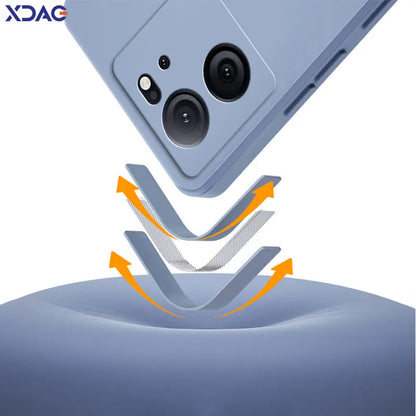 Square Liquid Silicone Back Cover for Xiaomi 13 13T Pro Lite Ultra Camera Protection Soft Waterproof Phone Case Xiaomi13T 13TPro