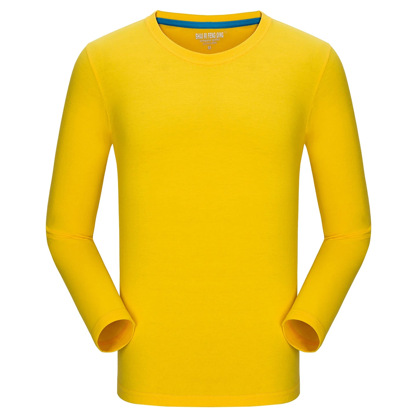 MRMT Brand New Men's T-Shirt 100% Cotton Tshirts Crew Neck Long Sleeve Men T Shirt Tops Tees for Male Pure Cotton Man Clothing