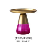 Artistic Glass Coffee Tables, Creative Design End Tables for Living Room , Stylish Accent Tea Table with Various Sizes & Colors