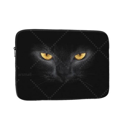 Black Cat Laptop Bag Tablet Notebook Case For Hp Dell Lenovo Computer For Macbook Air Pro Retina 10-17 Sleeve