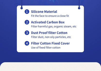 7502 Respirator Mask Protective Industry Painting Spray Dust Gas With 501 5N11 6001CN Chemcial Half Face