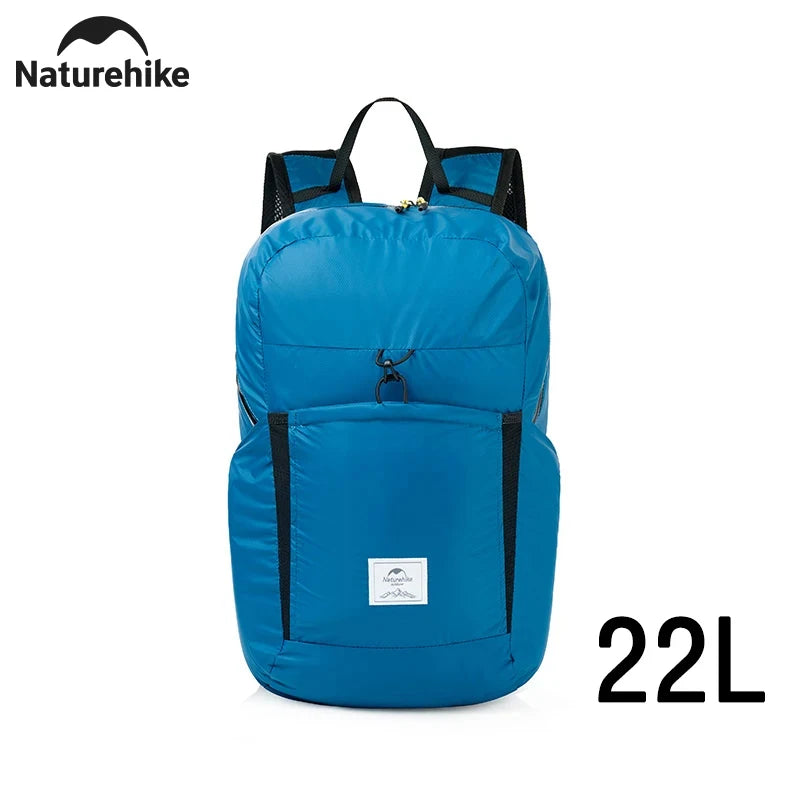 Naturehike New 30L Camping Backpack Large Capacity Portable Foldable Waterproof Shoulder Bag Outdoor Travel Hiking Picnic Bag