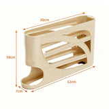 Automatic Scrolling Egg Rack Kitchen Egg Holder Storage Box Egg Basket Container Organizer Rolldown Refrigerator Egg Dispenser