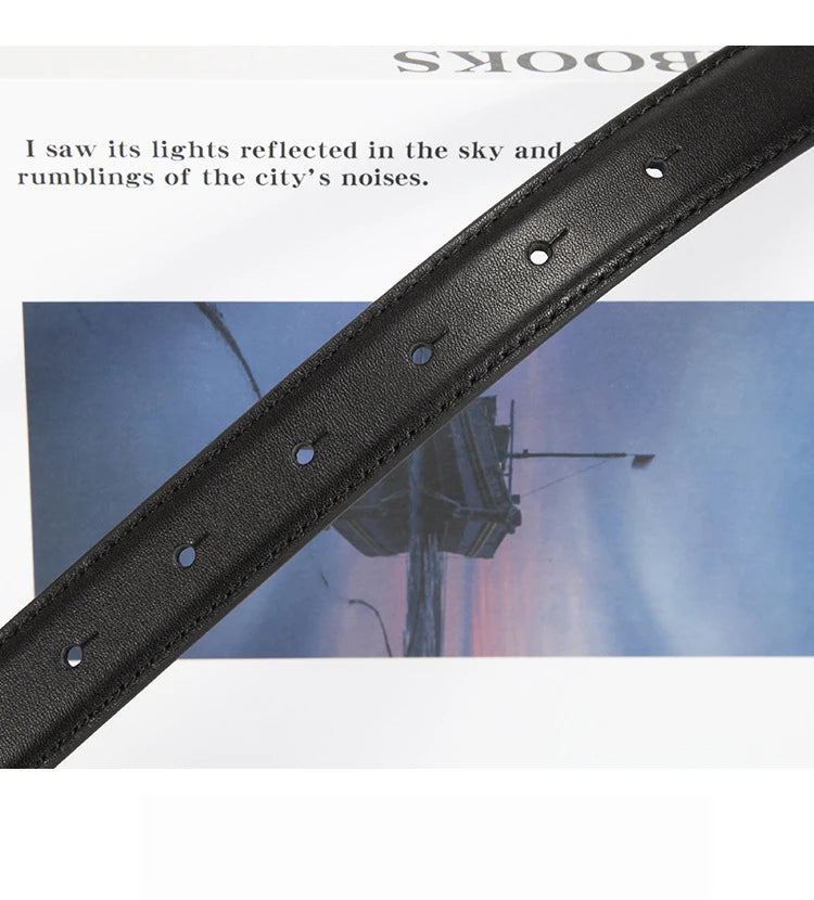 1Pc Women's Retro Belt, Alloy Buckle Fashion Casual Jeans Belt, High-End Long Skirt Pants Belt