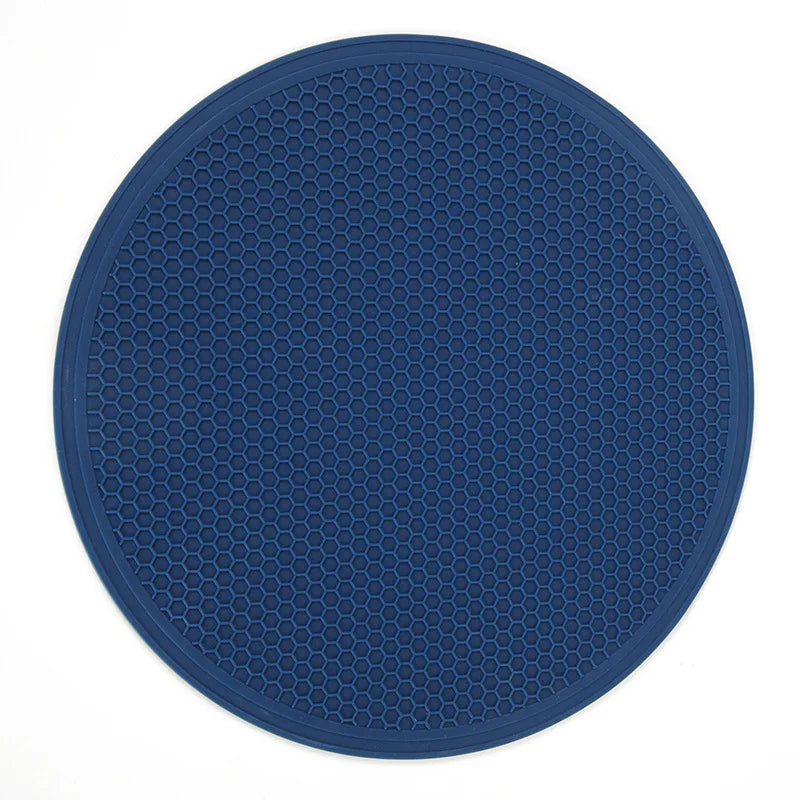30cm Large Silicone Mat Coaster Heat Resistant Placemat Honeycomb Nonslip Pot Holder Table Mat Round Cup Mat Kitchen Accessories