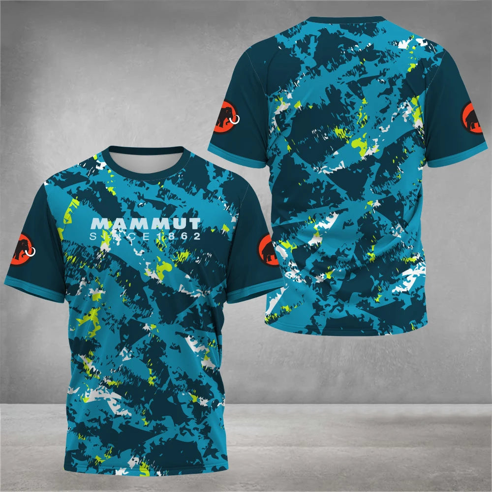 Men's Hiking Outdoor T-Shirt Fashion 3D Printed Design T Shirts For Men Wall Climbing And Trail Running Camping Drifit Clothing