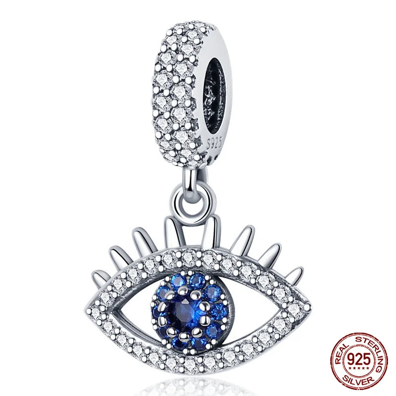 Ocean Series - Original Genuine 925 Sterling Silver Turtle Crab Mermaid Charm Beads Suitable for 3mm Bracelet DIY Making Pendant