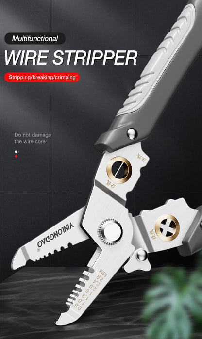 Wire Stripper Decrustation Pliers Multi Tool Ire Stripper Electric Cable Stripper Cutter Multifunctional Wire Repair Tool Pliers