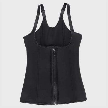 Waist Trainer Tank Top For Women Zipper Body Shaper Tummy Control Sleeveless Top Women's Activewear Body Shaping Underwear