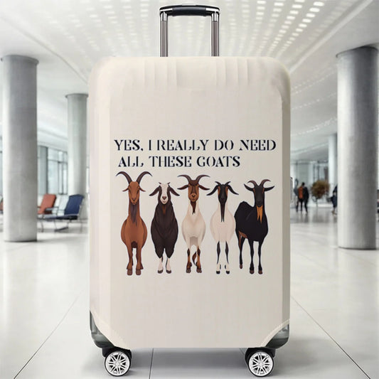 Deer pattern luggage protection cover, set suitable for 18-32 inch luggage cover, suitcase handle cover, travel accessories
