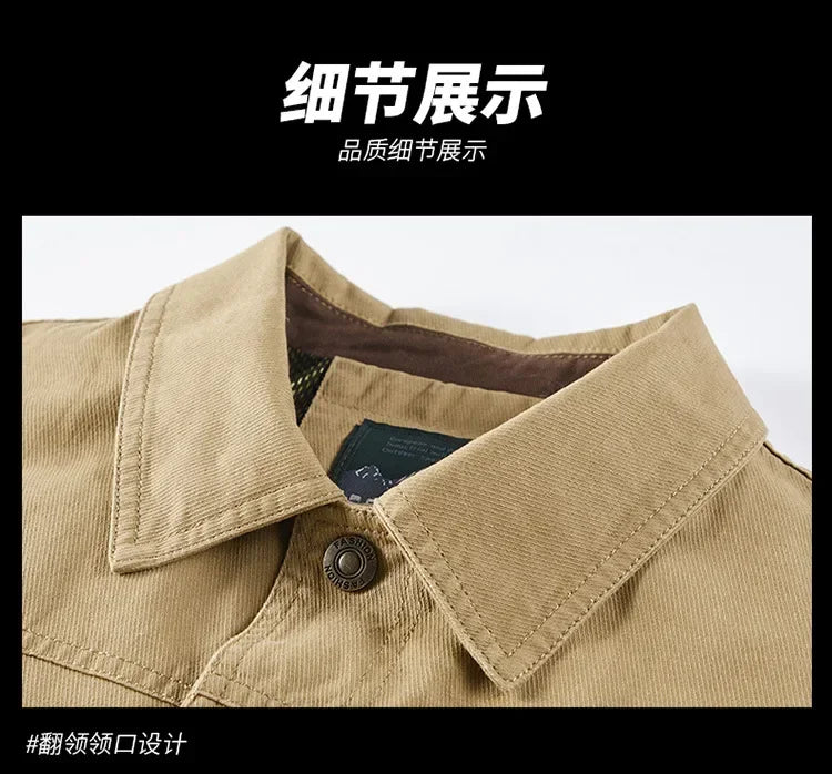 Spring Autumn Jacket Men Cotton Windbreaker Bomber Coat Military Men's Tactics Jackets Man Cargo Casual Jacket Mens Clothes New
