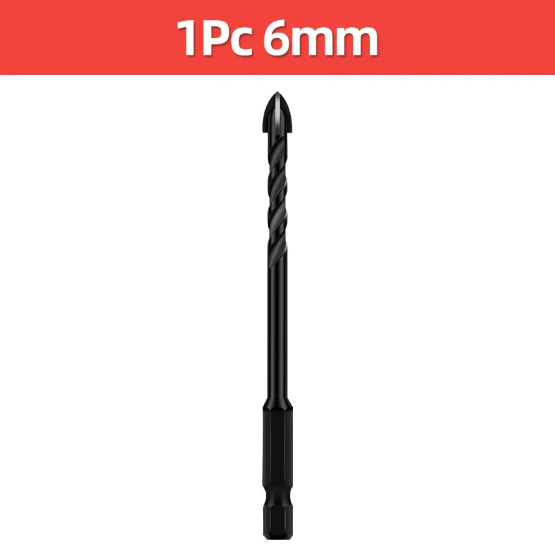 Cross Hex Drill Bit Set For Concrete Porcelain Tile Glass Metal Professional Multifunction Drill Bits Kit Tools Carbide Drills