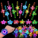 Luminous Fidget Spinner Pulseira para Crianças, Favor De Festa, Enchimento De Saco, Fontes De Festa Luminosa, Presente De Retorno, Presentes De Carnaval, 12 Pcs