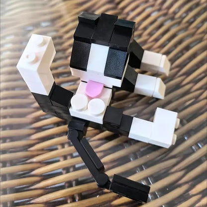 Hot Animal Series 62pcs Moc Bricks Cat Figires Diy Building Blocks Education Toys Desktop Decorative Ornaments Christmas Gifts