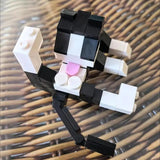 Hot Animal Series 62pcs Moc Bricks Cat Figires Diy Building Blocks Education Toys Desktop Decorative Ornaments Christmas Gifts