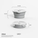 Collapsible Food Storage Containers Silicone Lunch Box with Lid Food Bowls Kitchen Stackable Lunch Box for Pantry Freezer Safe