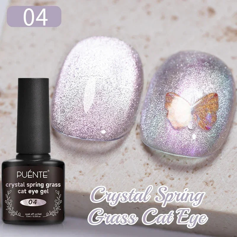 7.5ML Super Shiny Ruby Red Cat Magnetic Gel Nail Polish Wine Red Cat Eye Gel Soak Off Semi-Permanent Nail Varnish For Manicure