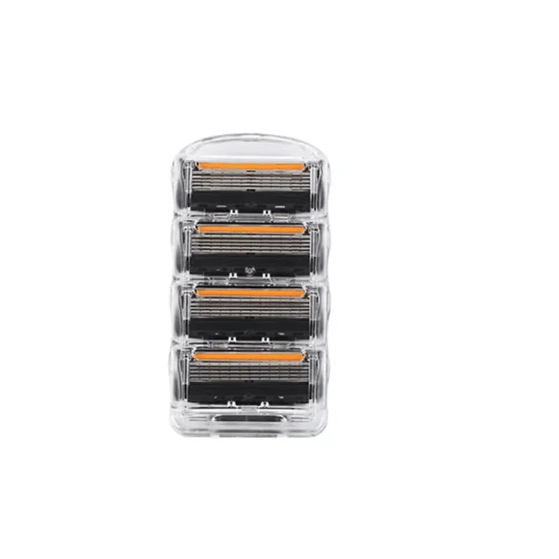 Old-fashioned Genuine Fusion Razor for Men Face Hair Shaving Removal Safety Manul Shaver Replacement Razor Blades Cassettes