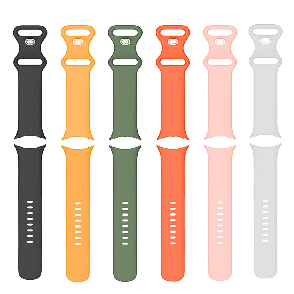 Silicone strap For Google Pixel Watch 2 Band Accessories Sport Smartwatch wrist No Gap Bracelet Correa Belt Pixel Watch Active